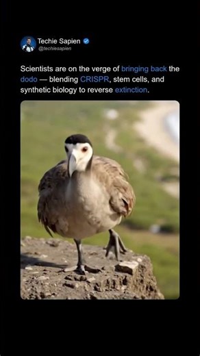 The Return of the Dodo — How Scientists Are Using CRISPR to Revive Extinct Species