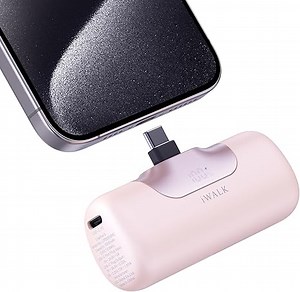 iWALK Powerbank 5500mAh Mini USB C Power Bank 22.5W, Rosa