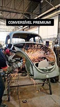 Fusca 1972 Azul Noturno, passou por uma restauração completa e transformação em conversível. 🛠🇧🇷