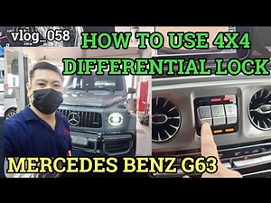 HOW TO USE 4x4 DIFFERENTIAL LOCK | MERCEDES BENZ G63 | PAANO GAMITIN ANG 4X4 LOCK NG MERCEDES G63