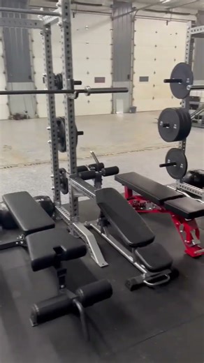 Pole barn gym 💪#homegym