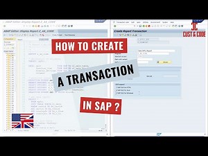 How to create a transaction in SAP? [english]