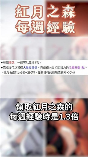 【新楓之谷MapleStory】紅月之森每週經驗值【理米LiMi】#新楓之谷 #maplestory #tms新楓之谷