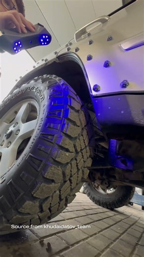 Designing Jeep Mudguards? Step 1: High-precision 3D Scanning #automobile