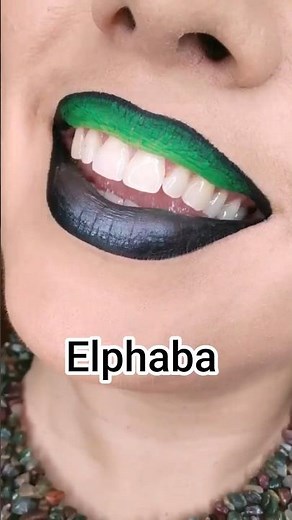 The easiest Elphaba lip combo! 🖤💚