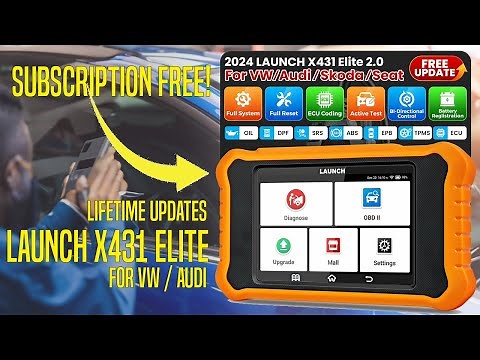 Launch X431 Diagnostics for VW / Audi | OBD Coding / Service Reset