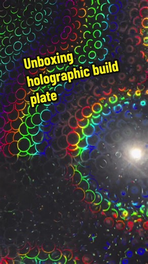 Unboxing 3D Printer Build Plate, Holographic PEK. This puts a unique design on your prints. #bambulab #3dprinting #3dprinter #holographic #3dprintinghobby