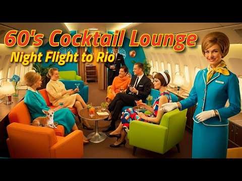 ✈️🍸Night Flight to Rio! 60s Cocktail Lounge Music - Easy Listening Mix of Instrumental Vintage Jazz