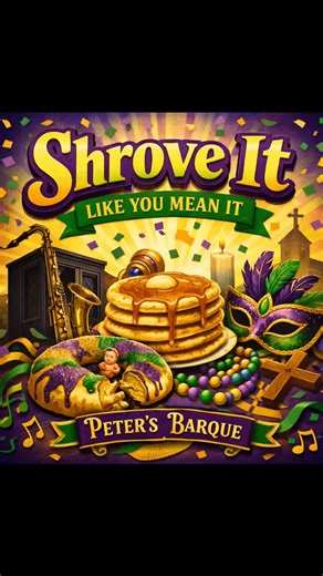📿🎺✨ NEW SONG (early drop): “Shrove It Like You Mean It” Shrove Tuesday is TOMORROW—so I’m releasing this one a day early so it has time to circulate before the pancakes hit the griddle. Mardi Gras isn’t “one last day to sin.” It’s Shrove Tuesday: a day to get shriven (hello, Confession), clear out the pantry (goodbye butter/eggs/sugar), and start Lent with a clean slate and a grateful heart. We’re a people of feasting AND fasting. We feast because God is good. We fast because we refuse to let 