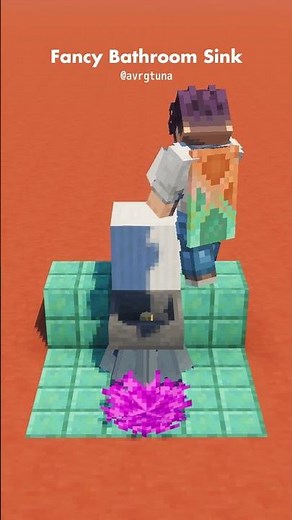 Fancy Bathroom Sink | Minecraft Mini Tutorial | #minecraftbuilding #minecrafttutorial #minecraft