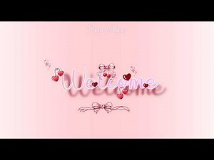 Cute Pink Aesthetic YouTube Intro Template | Welcome Neon Intro | Free Editable Template 2026