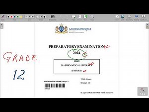 GRADE 12 MATHS LITERACY P1 SEP 2024 GAUTENG PROVINCE MOCK EXAM.