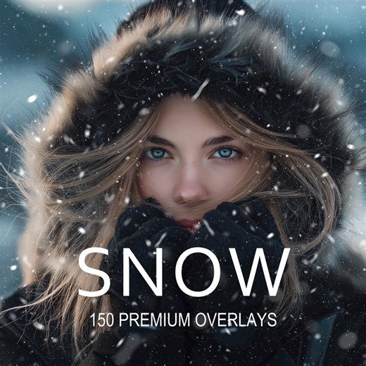 150 Realistic Snow Overlays Falling Snow Snowflake Bokeh Winter Christmas Holiday Backdrops PNG for Photoshop Canva Winter Photography PNG - Etsy