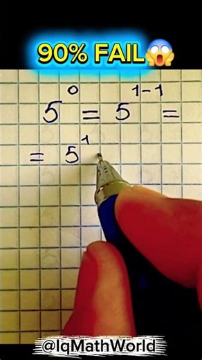 Zero Exponent Rule Explained in 30 Seconds! ⚡️#maths #algebra #education #mathstricks