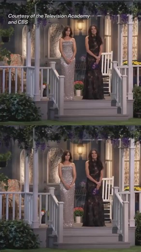 Alexis Bledel and Lauren Graham reunite on the #Emmys stage for the 25th anniversary of “Gilmore Girls.” (🎥: Courtesy of the Television Academy and CBS) | E! News
