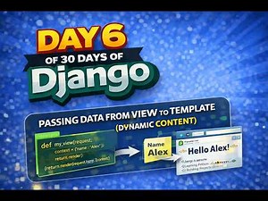 Day 6 – Passing Data from View to Template (Dynamic Content) 💻 | 30 Days of Django