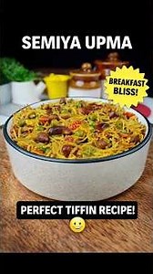 SEMIYA UPMA RECIPE #SemiyaUpma #QuickBreakfast #TiffinRecipes #SouthIndianDelight #mayurspantry