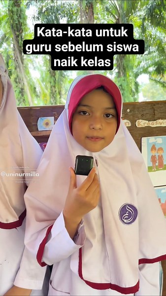 Pesan terakhir siswa untuk guru sebelum naik kelas