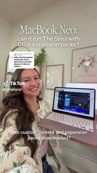 MacBook Neo Plays The Sims with CC & Expansion Packs!
