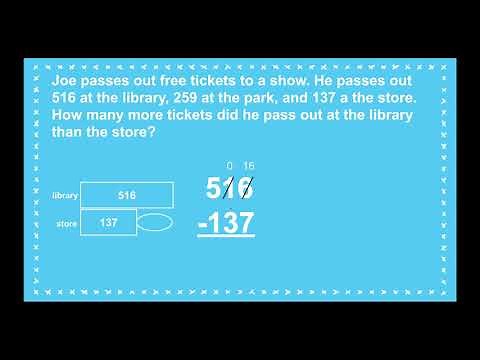 Solving Word Problems 3 Digit Addition and Subtraction - Day 3