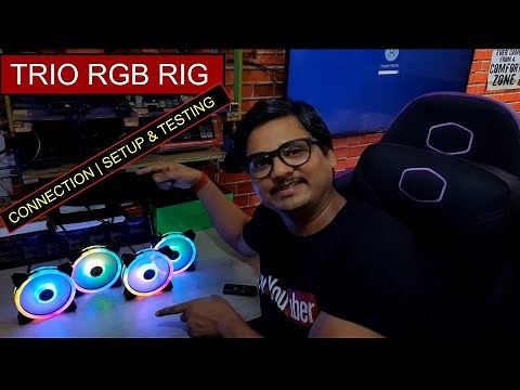 Gamdias Aeolus M2-1204R 3-in-1 Trio Ring RGB Fan - Installation, Setup and Testing | Step-by-step