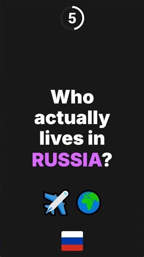 Countries where people living in RUSSIA were born 🌍✈️ #immigration