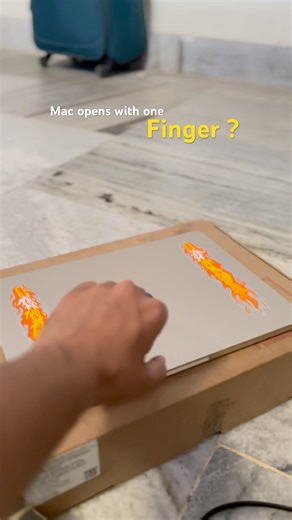 Open mac with one finger #macbook #macos #laptop #shortsfeed