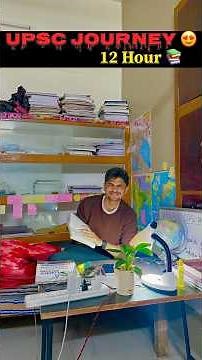 12 hour Study 📚 With Daily Work 😍 #upsc #study