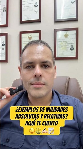¿Ejemplos de nulidades absolutas y relativas? Aquí te cuento 😉⚖️✍🏻📝 #drgomezzamudio #consejolegal