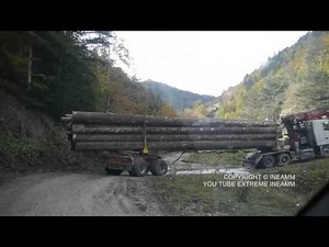 Métier de l'extrême : chauffeur de grumier en hautes montagnes . .VOLVO FH550