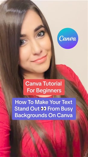 Canva Tutorial For Beginners - How To Make Your Text Stand Out From Busy Backgrounds. In Today’s Canva Design Hack, I Will Show You How To Make Text Pop From Busy Backgrounds 😱 If You Want To Snag This Exact Canva Template For FREE To Practice What I Show In This Tutorial, Comment "Template" Below ⬇️ And I'll Send ItTo You! 🙂 #canvacoaching #canvacoach #canvatutor #canvapro #canvaforbusiness #canvaqueen #canvatips #canvatutorial #learncanva #canvaforbeginners #canvaforentrepreneurs #canvatrain