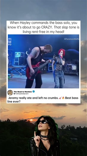 Hayley's ICONIC Bass Command 🎸 #Paramore #HayleyWilliams #LiveMusic #AintItFun #rocklive