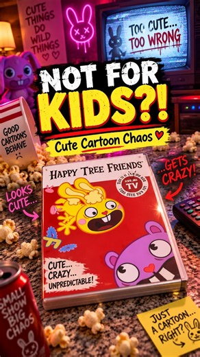 This Cute Cartoon Was NEVER For Kids 😳💀 | Happy Tree Friends DVD