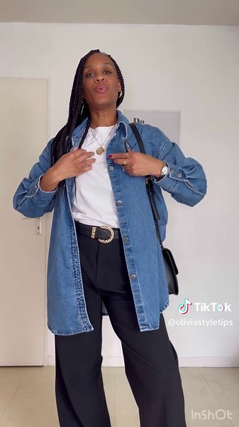 Idées de tenues avec chemise en jean | Conseils de mode et style