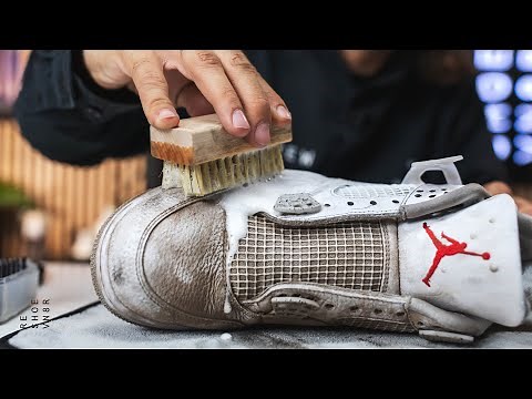 How To Clean The Air Jordan 4 White Oreo With Reshoevn8r