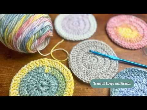 Crochet a Perfect Flat Circle Coaster This Way! No More Struggling with the Magic Ring!