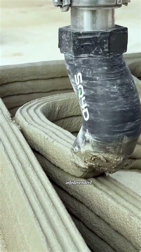 ​Massive 3D Printer Building an Entire Concrete House! #facts #shortsfeed #buildordie