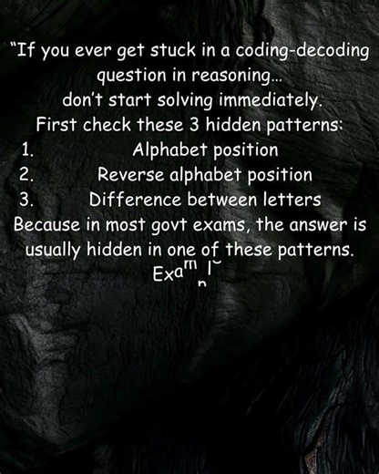 Hidden trick to solve Coding-Decoding questions faster 👀