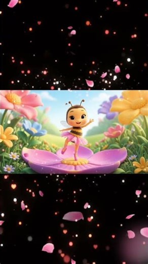 Dancing Bee Ballerina 🐝✨ | Cute Bee Dance on a Flower 🌸💃