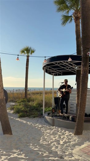 TradeWinds Resort on Instagram: "Live music, drinks, and a front-row seat to sunset at Salty's Beach Lounge🌅🎶 #JustLetGo #beach #stpetebeach #fl #beachmusic #livemusic"
