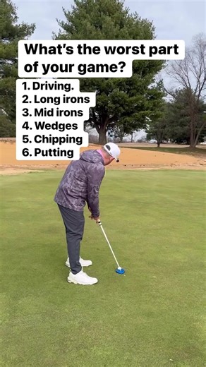 What is the worst part of your game. If you say all of it you need a new hobby #golf #golftiktok #golftok #golfer #golftalk