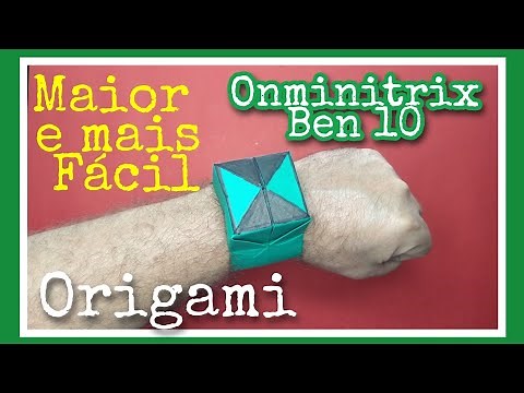 Origami Relógio Onminitrix - Ben 10 ( Maior e mais fácil) Criado por : Felipe M Barbosa.