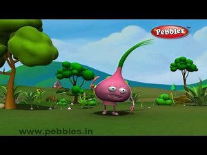 Onion Rhyme | Nursery Rhymes With Lyrics For Kids | Vegetable Rhymes | Rhymes 3D Animation