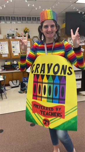 Crayon Costume DIY Ideas for Teachers