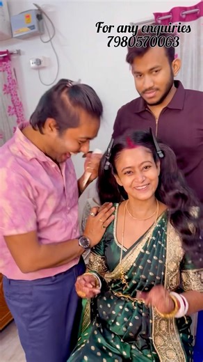 কেমন লাগলো এই বৌভাতের সাজ টা ?? ❤️ for any enquiries 7980570063 ❤️ #makeup #bride #shorts #bridal