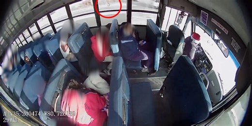 Watch: Chaotic video catches moment Charlotte school bus struck by gunfire