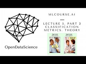 mlcourse.ai. Lecture 5. Part 2. Classification metrics. Theory