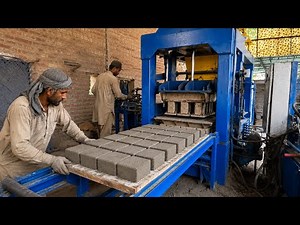 Paver Block Making Process | Automatic Concrete Block Machine | Complete Manufacturing Process