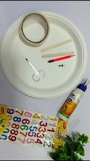 Paper Plate Clock Idea | School Project #shorts #schoolcraft