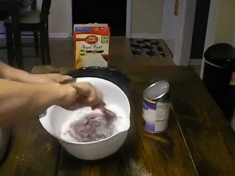 Blueberry Angel Food Cake